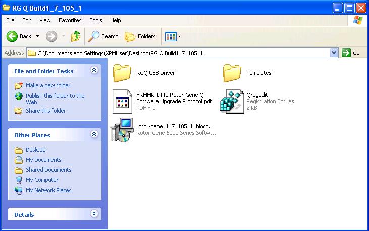 Open Windows Explorer and select the CD drive. 3. Open the RG Q Build x_x_xxx_x folder.