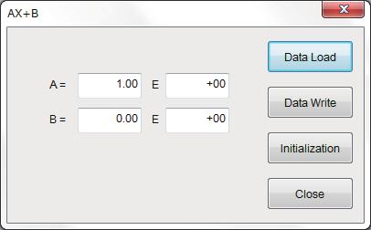 3.5.1 AX+B Measurement Setting Measured values are converted by the primary expression, and displayed. The unit for the values can be selected as required.