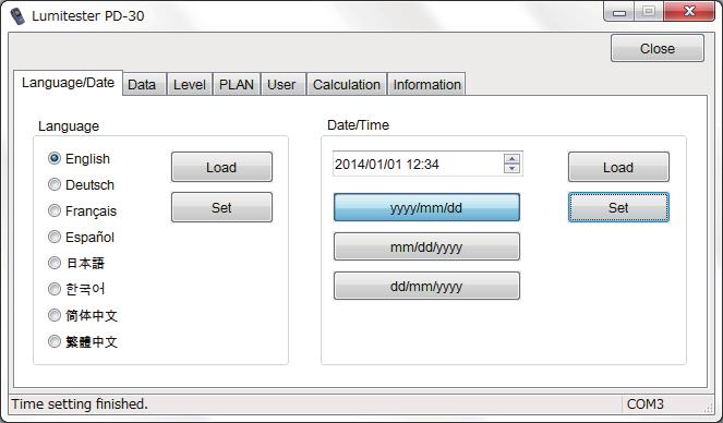 3 PLAN measurement While the PD-30 unit only provides [MODE Measurement] in which MODE numbers with different judgment level inputs are switched for measurement, this software allows you to use [PLAN