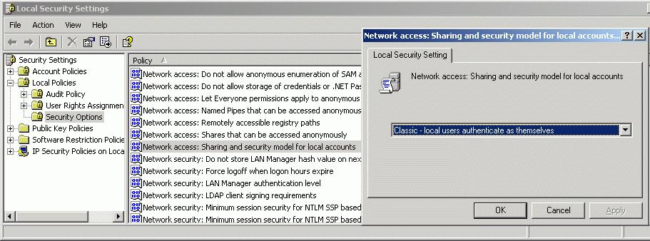 [MUST] 8 Local Security Policy: (Start, Programs, Administrative Tools, Local Security Policy) In the Security Settings tree open Local Policies folder, then Security Options folder: Double-click the