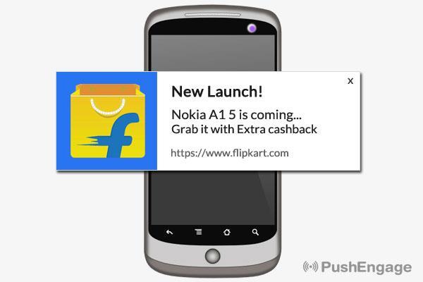 Product Launch: Whenever a new product or new feature is launched, you should send out notifications.