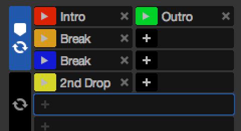 Drag and drop Cue Points to reorder them. You can personalize Cue Point color by right-clicking the Cue Point trigger button.