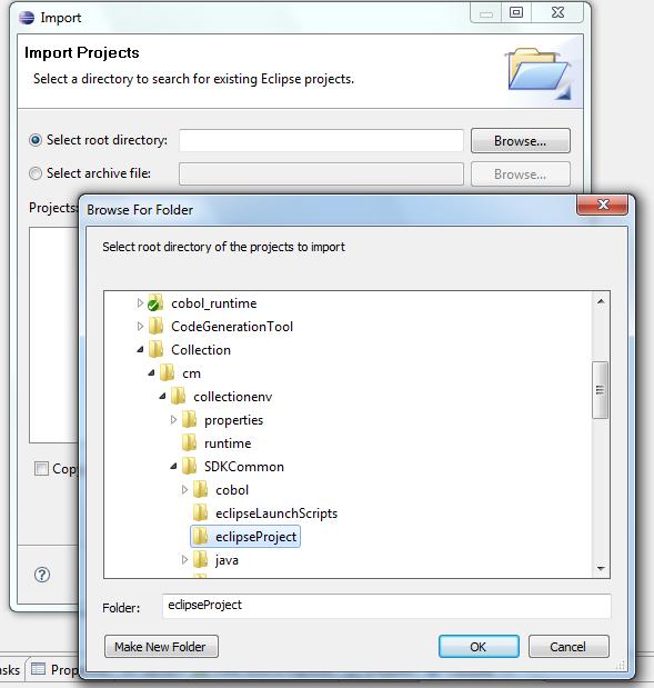 Figure 1 13 Browse and Locate eclipseproject 11. Click OK. 12.