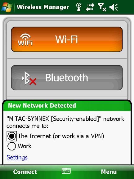 Connecting to a Wireless Network 1. Switch on the Wi-Fi radio. (See Switching On or Off the Wi-Fi Radio previously.) 2. Your device will detect available Wi-Fi networks.