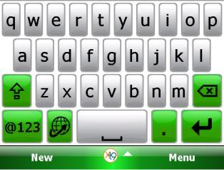 Tap one of the arrow keys to cycle to the previous or next set of number/symbol keys. Tap to switch to number/symbol keys. Tap to switch to letter keys.