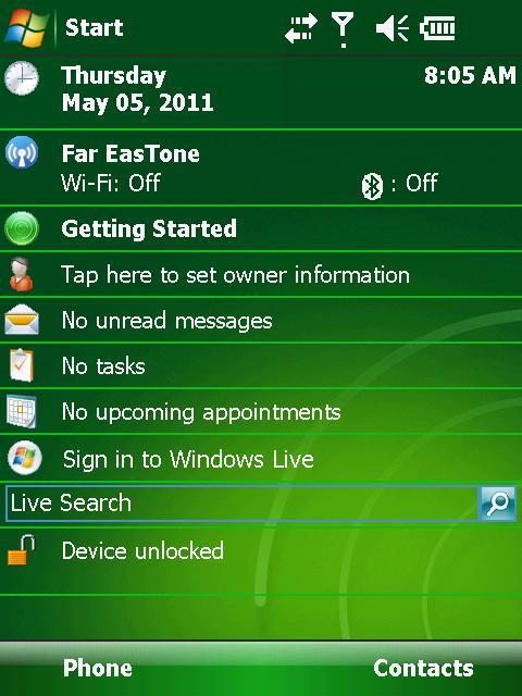 - or - Tap the connectivity indicator on the navigation bar and tap Wireless Manager. 2. The Wireless Manager screen appears. Tap Phone to switch it from on to off or the other way around. Tap Done.