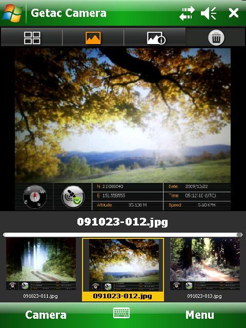 Delete the selected picture by tapping and then Yes. Standard View In Camera Mode, tapping the image twice in the Instant View area brings you to Standard View.