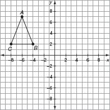 1. Triangle ABC is shown on the coordinate grid. 3. Use the parallelogram shown in the coordinate plane to answer each question. Translate 3 units horizontally. Label the image.