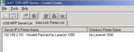 Then, in the Auto Link Printer List you can see a newly created item that describes the association between the Windows printer and the physical printer on the server. F.