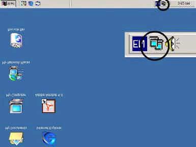 For Windows XP and Windows 2000 Click the Local Area Connection icon on the lower right hand side of your desktop screen.