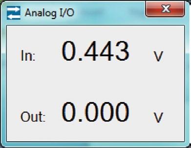 Analog I/O Tool16 16.1 Using the Analog I/O Tool The Analog I/O tool is launched from the Tools Menu in the TMI interface menu bar or the Tool Bar.