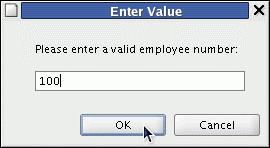 Prompt for Substitution Variables SET VERIFY OFF VARIABLE emp_salary NUMBER ACCEPT empno PROMPT 'Please enter a valid employee number: ' SET AUTOPRINT ON DECLARE empno NUMBER(6):= &empno; BEGIN