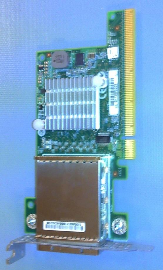 not housed inside the server. Cards are installed in an externally attached chassis designed solely to act as a x16-slot PCIe expansion module.