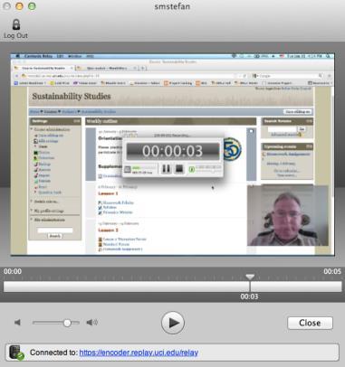 Wait for the automated email message from the UCI Replay server with links to your presentation. Closed Captioning Camtasia Relay 3.