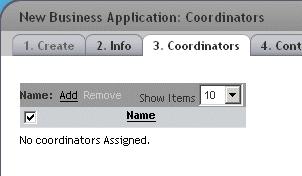 Creating and Administering Business Applications Figure 11. Locator bo