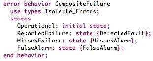 Composite Behavior! Similar to component error states, define states in error library!