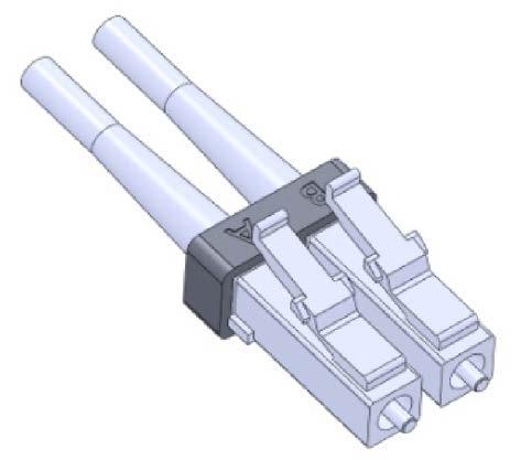 5.10.2 Dual LC Optical Cable connection The Dual LC optical patchcord and module receptacle is specified in TIA-604-10 and shown in Figure 25.