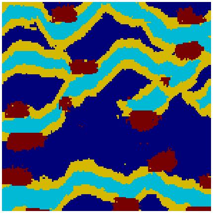 crevasse) (a) Simulation with 6 filters (b) Simulation