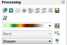 Image Analysis window Colormap to RGB Pan-sharpening NDVI Difference