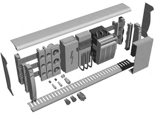 SR0 Busbar System General Data Overview The SR0 busbar system is a modular system for busbars, for installation in distribution boards. The busbar clearance is 0 mm.