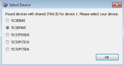 5. Click Auto Detect to detect all the devices on the JTAG chain. 6.