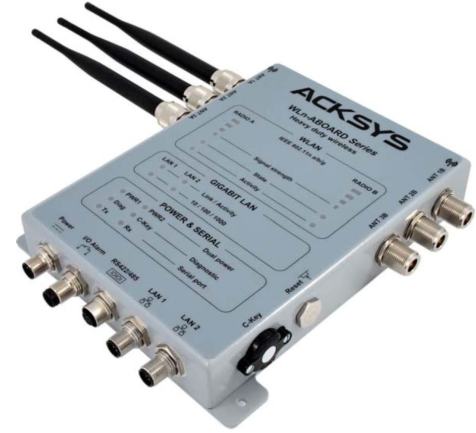 Bulkhead sockets Application WLn-ABOARD series, Fa. Acksys Source: http://www.acksys.