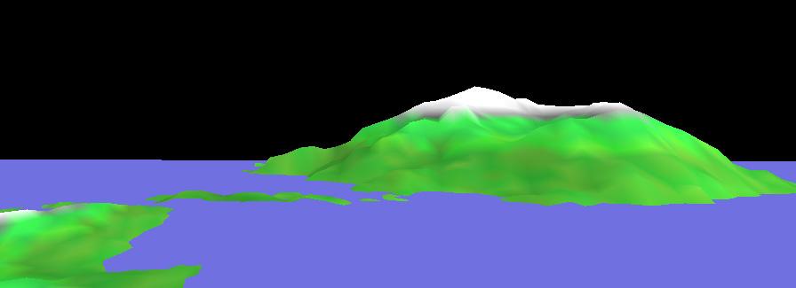 You should generate the mountain only once and store it in an array, don t construct it each time you draw it. The mountain should be constructed with 5 or 6 levels, whatever looks best.