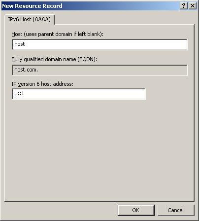 Figure 45 Adding a mapping between domain name and IPv6 address 2. Configure the DNS client: # Specify the DNS server 2::2.