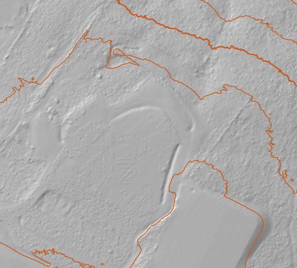 Sometimes features are easier to see with just the shaded relief