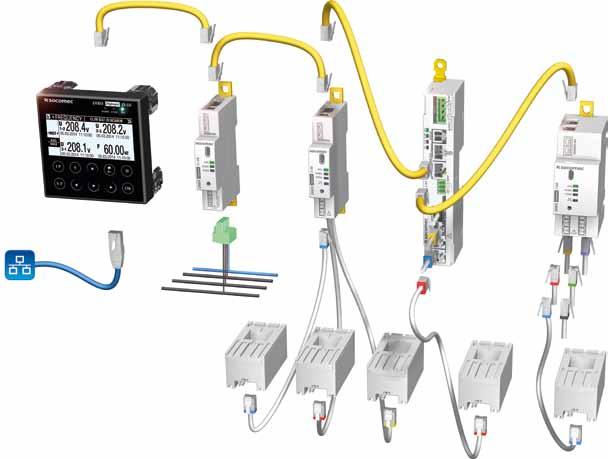 DIRIS Digiware An energy measurement and monitoring system that revolutionizes electrical installations Build your system: A single centralised control unit A single voltage measurement module (U)