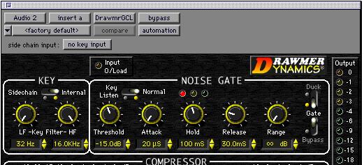 To use the Expander: 1 Bypass the Compressor by clicking the Compressor Bypass toggle. 2 Select the desired amount of reduction using the Range control.