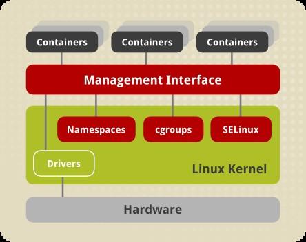 LINUX CONTAINERS Software packaging concept that typically includes an application and all of its runtime dependencies.