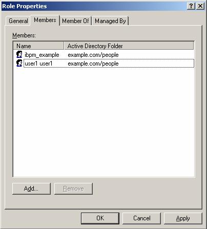 10: Setting Up a Directory Service The user appears with the existing users in the Properties dialog. Figure 32: New Member Added 7.