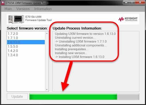 Before the update process begins, a confirmation dialog appears, showing the firmware version number the UXM unit will be updated to: Figure 1-9 Confirming the firmware update Clicking YES causes the