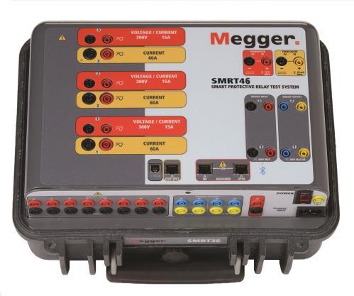 SMRT46 Megger Smart Grid Relay Test System Small, rugged, lightweight and powerful Operate with or without a computer Intuitive manual operation with Smart Touch View Interface High current, high