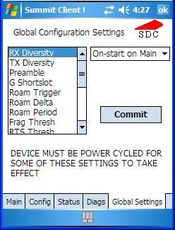 Appendix A: Summit Client Utility (SCU) Global Settings Tab A.