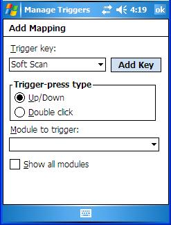 Trigger Mappings Show All Modules By default, the trigger mapping list only shows active mappings. Mappings for drivers or applications that are not currently active are not normally displayed.