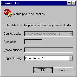 . Figure 3.3 6. The Properties dialog box comes out. Enter the correct port settings for your mobile phone or GSM/GPRS modem. Then click the OK button.