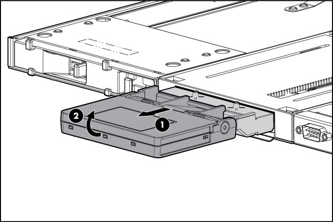 2. Pull the Insight Display out of the chassis to lock it into place, then tilt it for viewing.