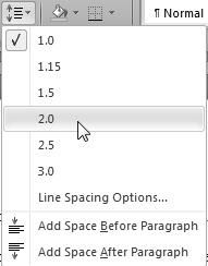 Word Processing Software OCR Level 2 ITQ Exercise 19 - Line and Paragraph Spacing The appearance and readability of a document can be improved by changing Line Spacing the space that appears between