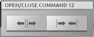 OPEN/CLOSE AND UP/DOWN COMMAND These controls let you open and close the curtains, rolling shutters etc. by just pressing the icon.