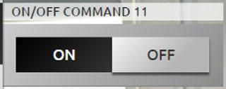 ON COMMAND This command works like a pushbutton; the door lock is activated while the icon is pressed and is