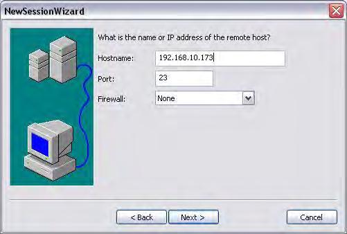 2. Enter the RAID subsystem s IP address.