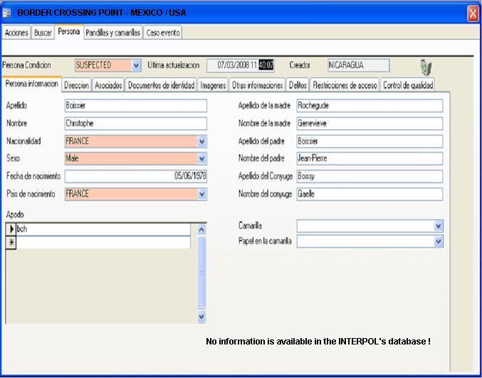 FIND Integrated solution to access INTERPOL s database Solution allow officers to submit a query