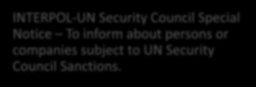 companies subject to UN Security Council