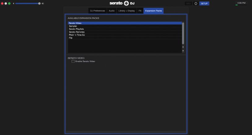 Using Serato DVS * If Vinyl/CDJ Control is not shown, double-click the [MY PRODUCTS] tab in the my serato screen, and check whether DVS EXPANSION is activated.
