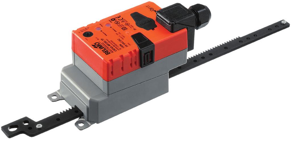 echnical data sheet LH24A-MF2-P Parmeterisable linear actuator for adjusting dampers and slide valves in technical building installations Air damper size up to approx.