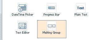Layout Controls 1. Melting Group This control can be used to group controls aiding in the layout. Example: 1.