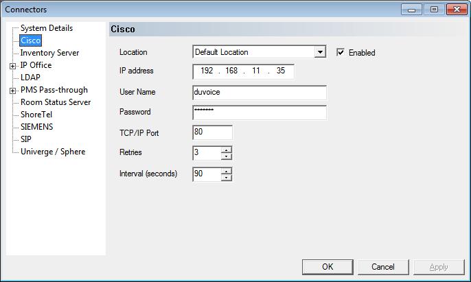1. Enter the IP address of the CISCO Registrar address. 2. Confirm the IP address located in the Local Address field is that of the network connection currently being used on the system.