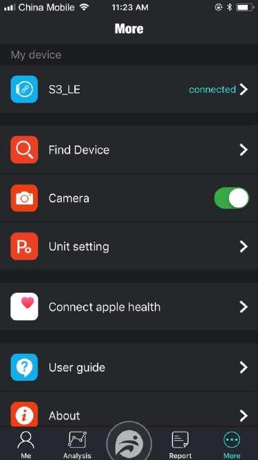 0 and 4.0 are connected). At this point, click Find Device, the smart watch will ring, indicating the smart watch and mobile phone can search each other successfully.